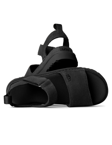 Sandales UGG femme noires plateforme scratch confort été tendance