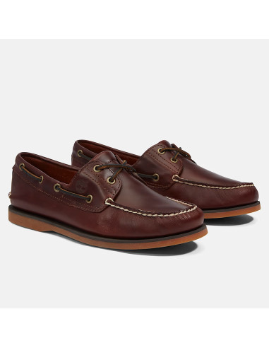 Chaussures bateau Timberland homme cuir marron élégantes été