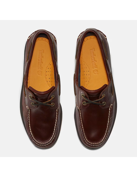 Chaussures bateau Timberland homme cuir marron élégantes été
