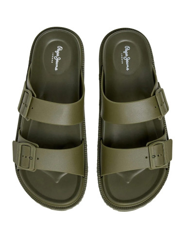 Mules Homme Ocean Brand Dark Khaki | Confort Été PMS700011-785