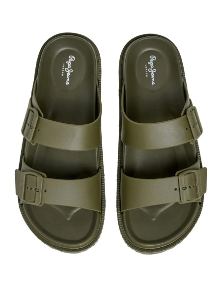 Mules Homme Ocean Brand Dark Khaki | Confort Été PMS700011-785