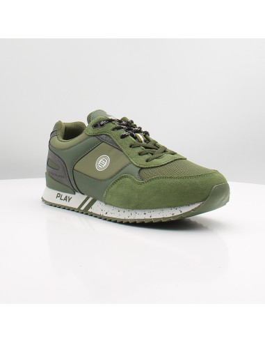 Baskets de Ville Serge Blanco homme kaki running confort style casual