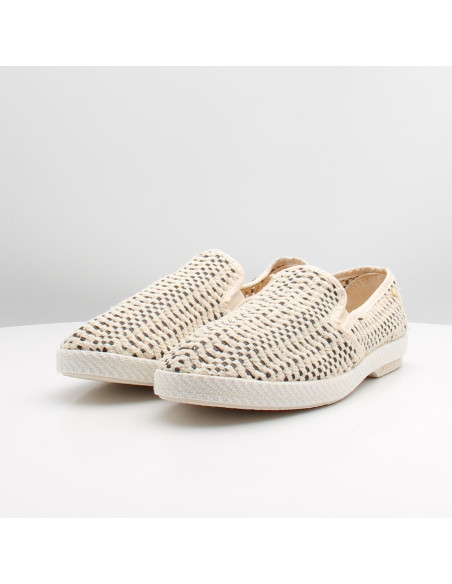 Mocassins Homme Riviera Roma 3130 Écru | Chaussures Été