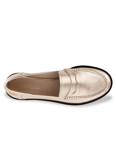 Mocassins Les Tropéziennes Lucie or femme chic confort été
