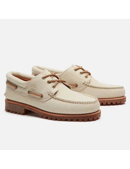 Chaussures bateau Timberland homme nubuck light beige été chic