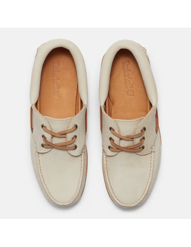 Chaussures bateau Timberland homme nubuck light beige été chic