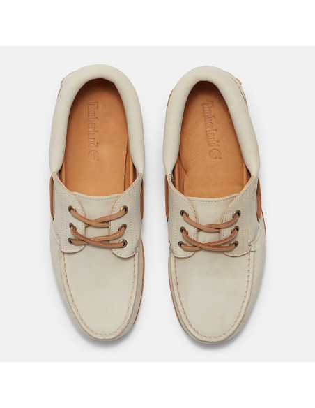 Chaussures bateau Timberland homme nubuck light beige été chic