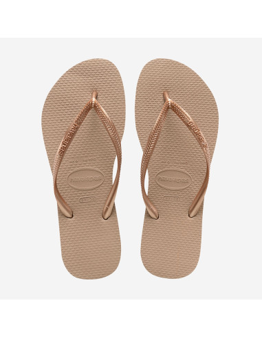 Havaianas - Tongs Femme Slim Rose Dorée - 4000030.3581