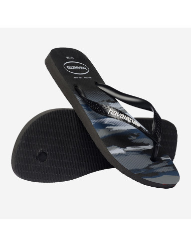 Tongs homme Havaianas Top Camu noir camouflage style été mode