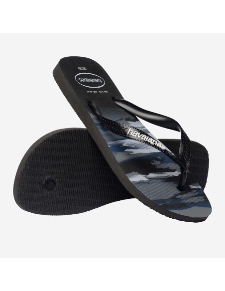 Tongs homme Havaianas Top Camu noir camouflage style été mode