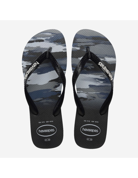 Tongs homme Havaianas Top Camu noir camouflage style été mode