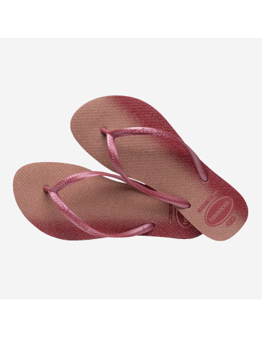 Tongs Havaianas Slim Gloss Amaranth - Confort et Élégance pour l'Été