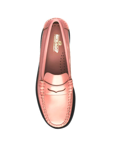 Mocassins Femme Classic Dan Pigment Rose Cuir Élégant