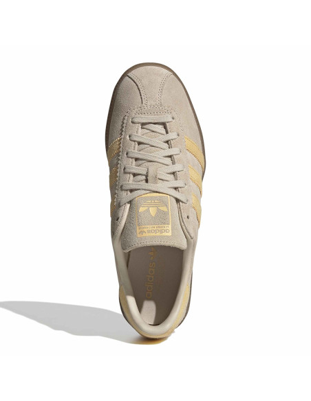 Sneakers Femme Adidas Brmd W Crystal Linen Beige Bandes Jaunes