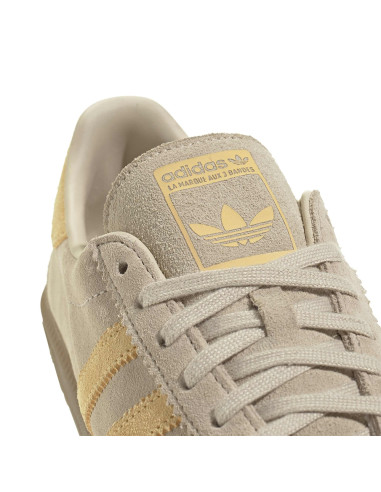 Sneakers Femme Adidas Brmd W Crystal Linen Beige Bandes Jaunes