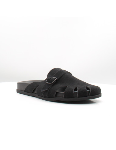 Sabots homme Marcello Noir | Confort casual moderne