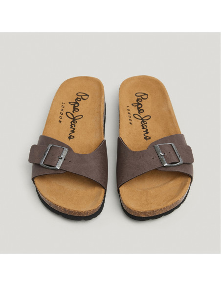 Claquettes Homme Bio M Chicago Brown Sandales Confort