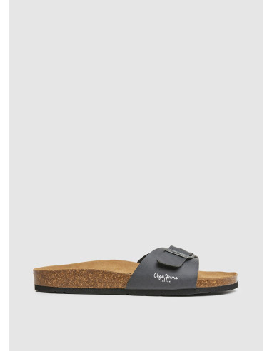 Claquettes Homme Bio M Natur Anthracite Sandales Confort