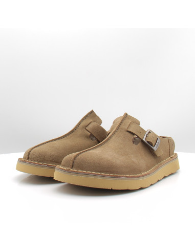 Sabots Homme Clarks Solsbury Mule Khaki Suede | Confort & Style