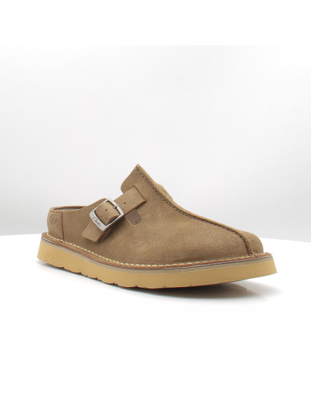 Sabots Homme Clarks Solsbury Mule Khaki Suede | Confort & Style