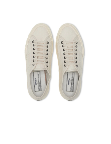 Sneakers Superga 2750 écru homme toile casual intemporel chic