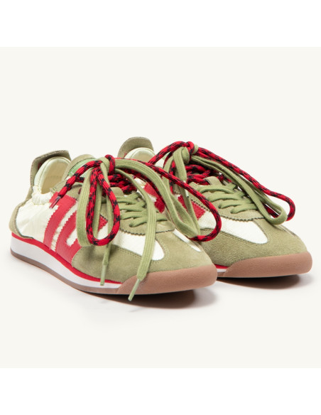Baskets Femme Back 70 Rocket Yellow Olive Red | Sneakers Vintage