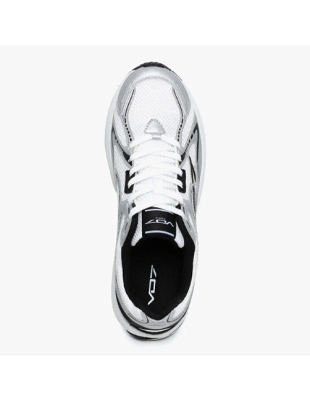 Sneakers VO7 Bebeto SW homme blanc noir running rétro tendance