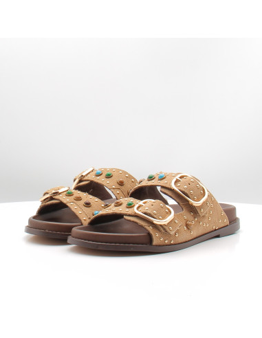 Mules femme Inuovo D51049 Camel | Mules tendance été