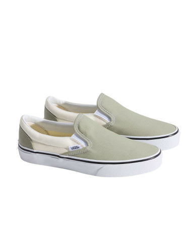 Vans Classic Slip-On Light Grey White Homme | Sneakers Sans Lacets