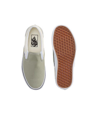 Vans Classic Slip-On Light Grey White Homme | Sneakers Sans Lacets