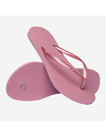 Tongs Havaianas Slim rose pastel femme légères confort été chic