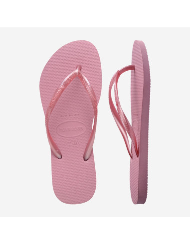 Tongs Havaianas Slim rose pastel femme légères confort été chic