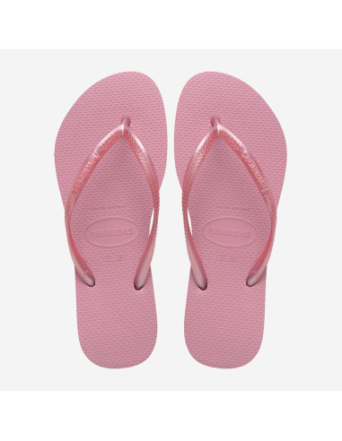 Tongs Havaianas Slim rose pastel femme légères confort été chic