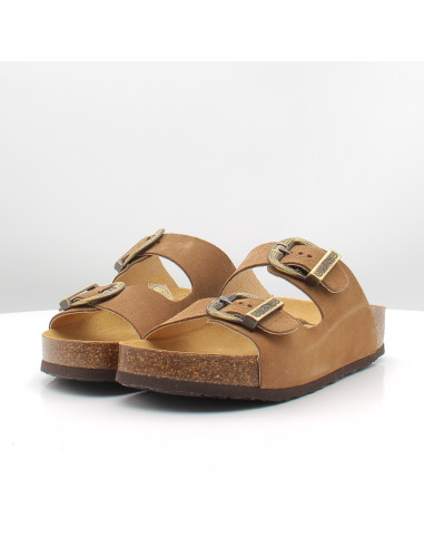 Plakton - Mules Femme Afelpado Marron Cuir 340010WEST-213X