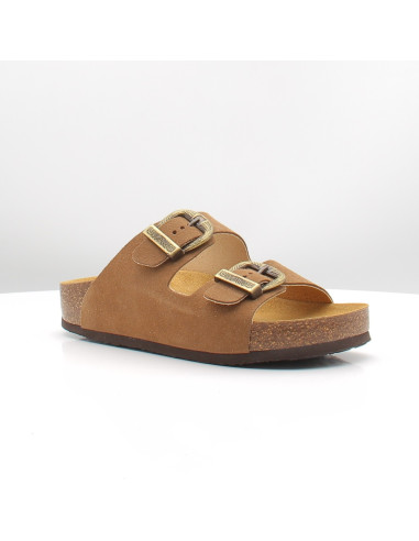 Plakton - Mules Femme Afelpado Marron Cuir 340010WEST-213X