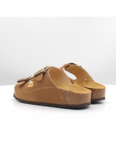 Plakton - Mules Femme Afelpado Marron Cuir 340010WEST-213X