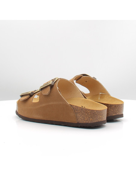 Plakton - Mules Femme Afelpado Marron Cuir 340010WEST-213X
