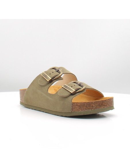 Mules Plakton Cp Beta West light khaki femme confort été tendance