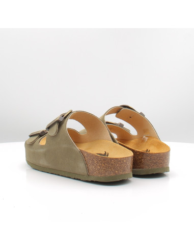 Mules Plakton Cp Beta West light khaki femme confort été tendance