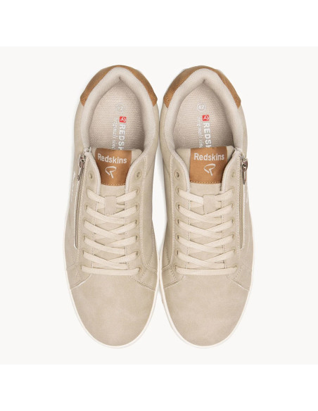 Redskins Gobat Beige Homme AT101L1 | Baskets de Ville Élégantes