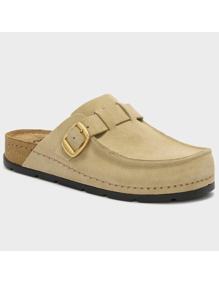 Scholl Bora Mocassin Dark Beige Femme F317152361 | Mules Confort