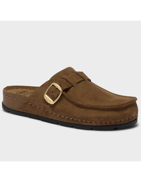 Scholl Bora 2 Buckles Cacao Femme F326091318 | Mules Confort
