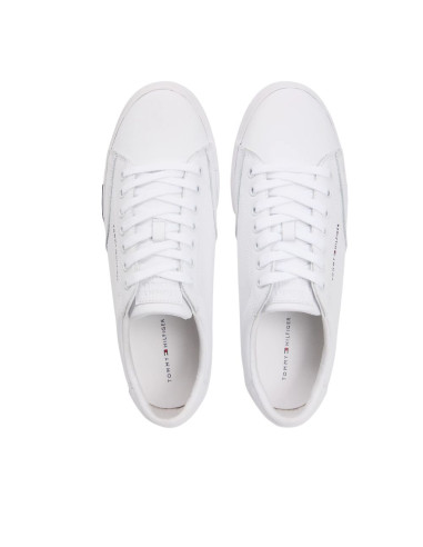 Tommy Hilfiger Vulc Core RWB Long White Homme | Baskets Blanches