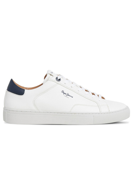 Sneakers Pepe Jeans Homme Joe Basic Blanc/Noir