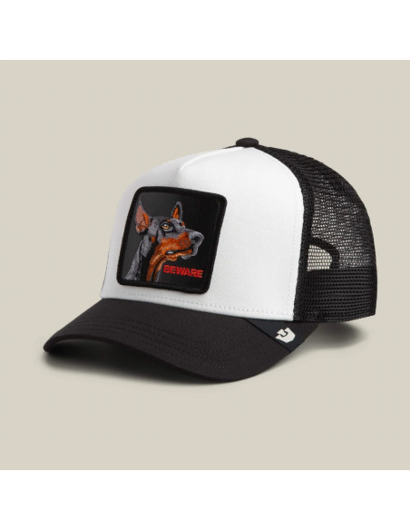 Casquette Mixte Goorin Bros Beware Trucker Blanc Noir