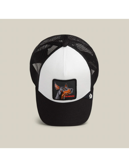 Casquette Mixte Goorin Bros Beware Trucker Blanc Noir