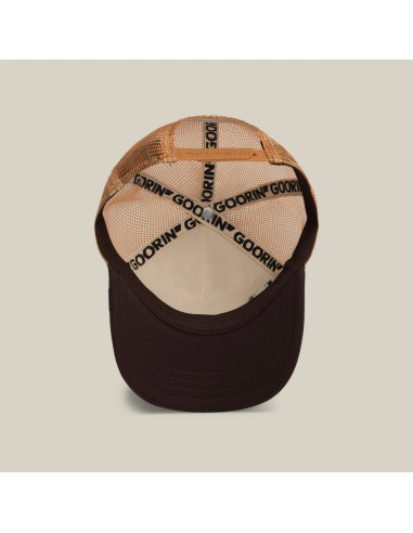 Casquette Mixte Goorin Bros Bad Boy Trucker Camel Marron 101-2538-HEA