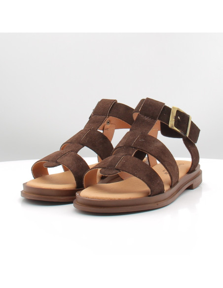 Sandales Femme Good Instep Mabelle Chocolat | Confort et Élégance