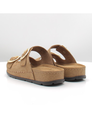 Scholl Bora 2 Buckles Cacao Femme F326091318 | Mules Confort