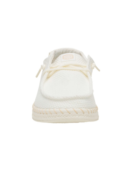 Hey Dude Wendy Espadrille Woven écru – mocassins d’été femme en toile